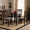 Baxton Studio Millie Grey Upholstered and Dark Brown Wood 5-Piece Dining Set 169-9404-10896 - alternate 5